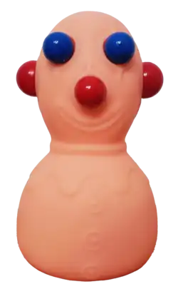 A rubber squeeze toy