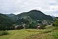 Hill above town