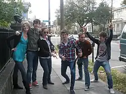 Band members of Parachute Musical and friends