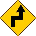 P-06 Sharp curve and counter-curve, first to the right