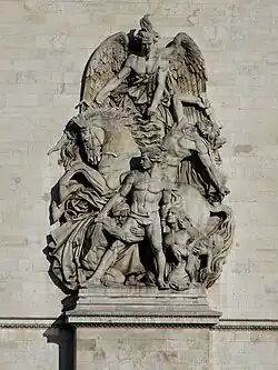The Resistance, east facade of the Arc de Triomphe
