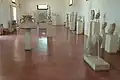 Part of the hall of ancient sculptures and pottery.