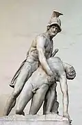 Unknown author: Pasquino Group, 3rd century BC, Hellenistic, Roman copy.