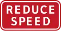 Reduce speed