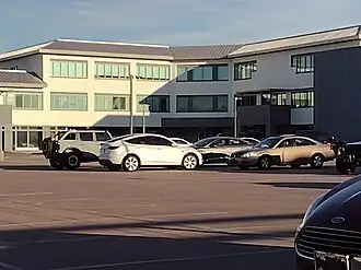 The west side in 2022, main entrance