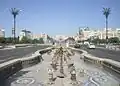 The Palace of the Parliament as seen from Piața Unirii