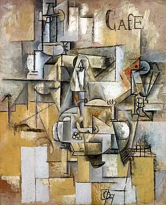 Pablo Picasso, Le pigeon aux petits pois (Pigeon with Peas), 1911, oil on canvas, 65 x 54&nbsp;cm