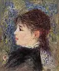 Young Woman with Rose (Jeune fille à la rose (1877)