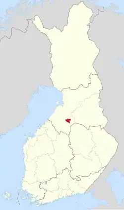 Location of Piippola in Finland