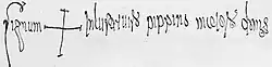 Pepin the Short's signature