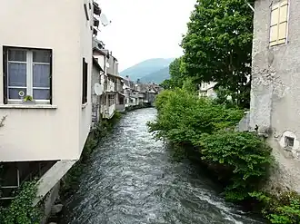 The Pique river in Cierp-Gaud