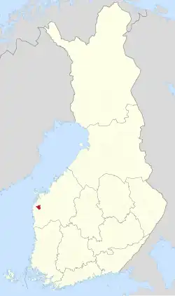 Location of Pirttikylä in Finland