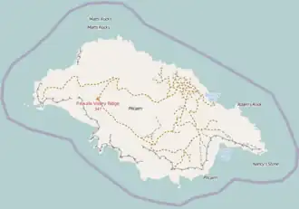 Pawala Valley Ridge is located in Pitcairn Island