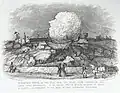 Artist's impression of Pitt's head, 1850