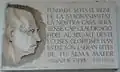 Plaque dedicated to Salvador Espriu.