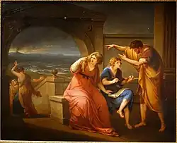 Pliny the Younger and His Mother at Miseno (1785), oil on canvas, 103 x 127.5&nbsp;cm., Princeton University Art Museum, New Jersey
