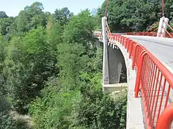 Bridge over the Valea Rea river in Cornu