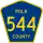 County Road 544 marker