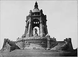 Kaiser Wilhelm Monument (1890–96), Teutoburg Forest, Porta Westfalica, Caspar von Zumbusch, sculptor.