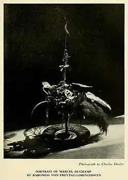 Portrait of Marcel Duchamp by Baroness Freytag-Lohringhoven, 1922