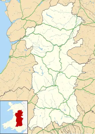 Llanigon is located in Powys