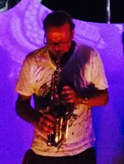 Praful during a show of Red Fulka, Ibiza 2014