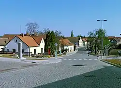 Main street in Újezd