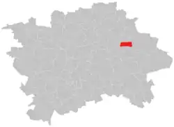 Location of Černý Most in Prague