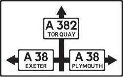 Approach Direction Sign