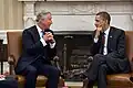 Charles, Prince of Wales meets with President Barack Obama in the Oval Office, 2011