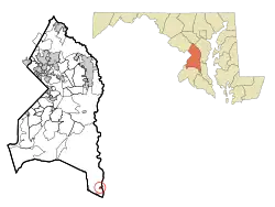 Location of Eagle Harbor, Maryland