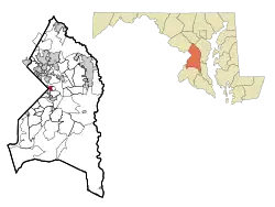 Location of Seat Pleasant, Maryland
