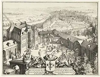 Prinzenhof palace in Kleve, created around 1685