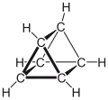 Chemical structure of prismane