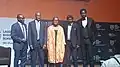 Olayinka David-West with former Kenyan Central Bank Governor Patrick Ngugi Njoroge.