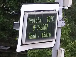 Road transport information (Prague, Czech Republic)