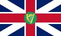 Proposed Union Jack, incorporating the Irish Harp (1801)