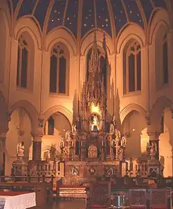 Altar in St Mary and St Benedict's Church, Bamber Bridge