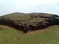 Ruins of the large stupa with a square base
