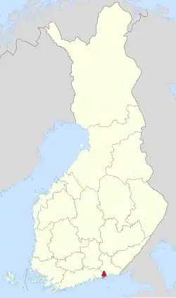 Location of Pyhtää in Finland