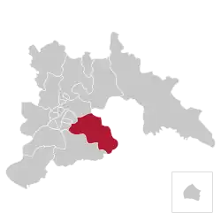 Location of Sadong-guyok within Pyongyang