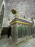 The tomb of Qedar within the central chamber of the building