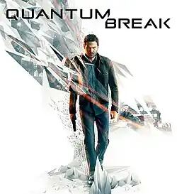 Promotional cover of Quantum Break featuring the game's protagonist, Jack Joyce