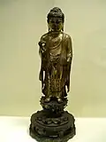 Standing Buddha. Unified Silla period, 7th century., c. 700. Gilt bronze, h. 47.3&nbsp;cm. Asian Art Museum of San Francisco, Avery Brundage Collection.