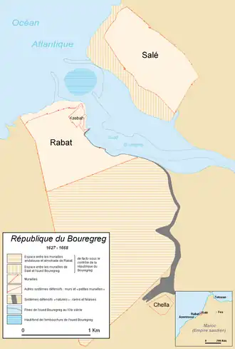 Rabat-Salé, where the republic was located.