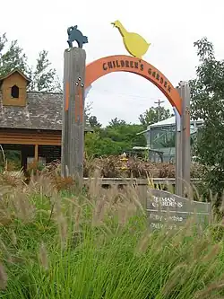 The entrance gate for the Children's Garden.