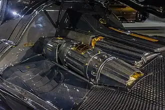 View of the engine