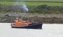The ex Shoreham lifeboat Dorothy and Philip Constant (ON 967). Now called Pettlandssker and used for sight seeing to the Pentland Skerries, Scotland