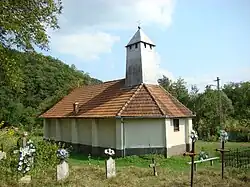 Wooden church in Glodghilești