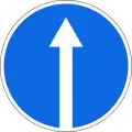 Proceed straight